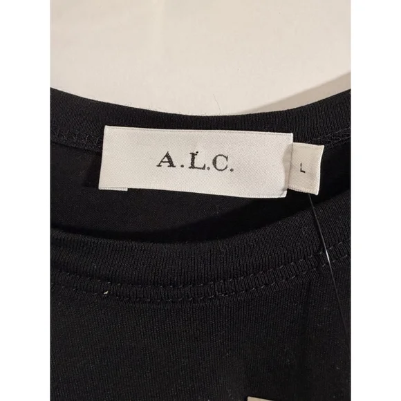 A.L.C. NWT Jaxon Black Side Cut Out Maxi Dress Large Bodycon Sleeveless Sexy - Picture 6 of 14